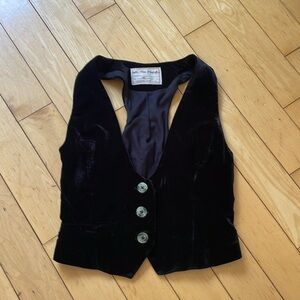 Tied And True Velvet Vest